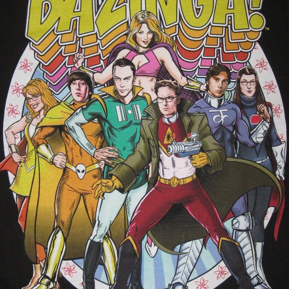 new Big Bang Theory tee t-shirt Bazinga unisex Sydney Cooper GIFT 38 40 MEDIUM - Picture 3 of 9